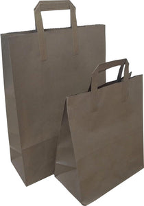 Taped Handle Brown Paper Carriers - Gardnersbags